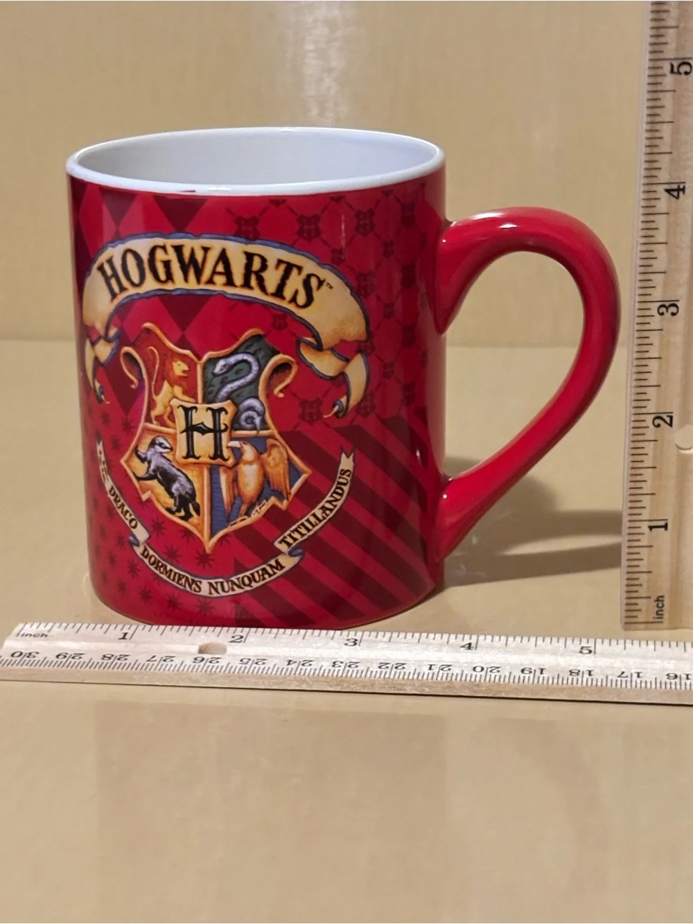 Harry Potter Hogwarts Red Orange Ceramic Mug